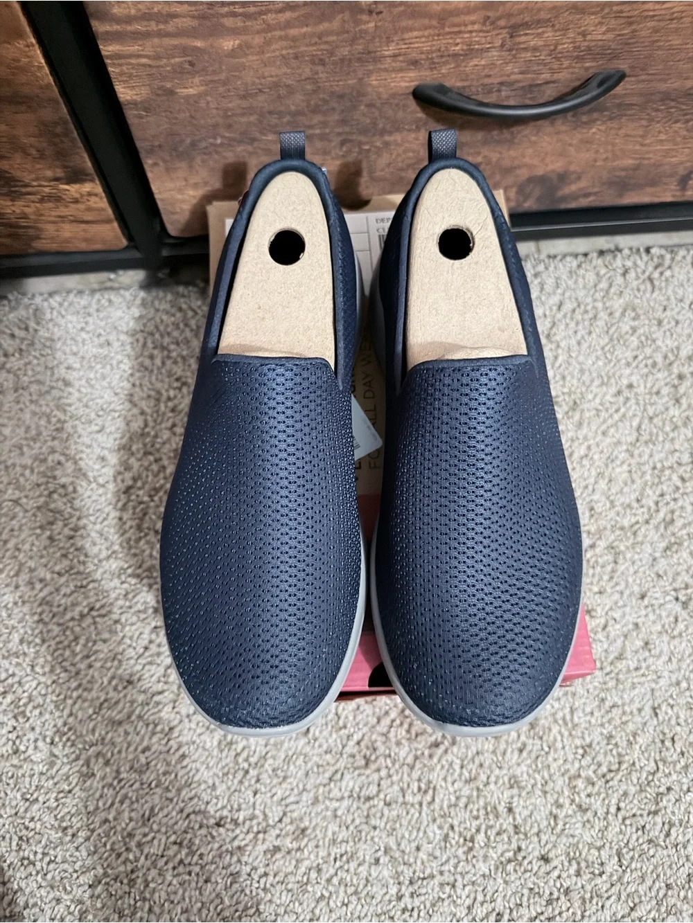 Skechers Navy Slip-On Loafers - Picture 4 of 5